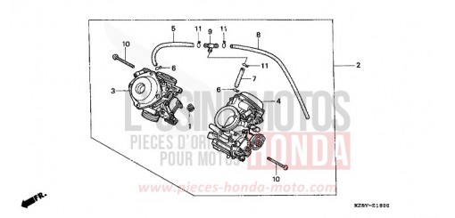 CARBURATORE (DOPPIO) (ASS.) VT600CV di 1997